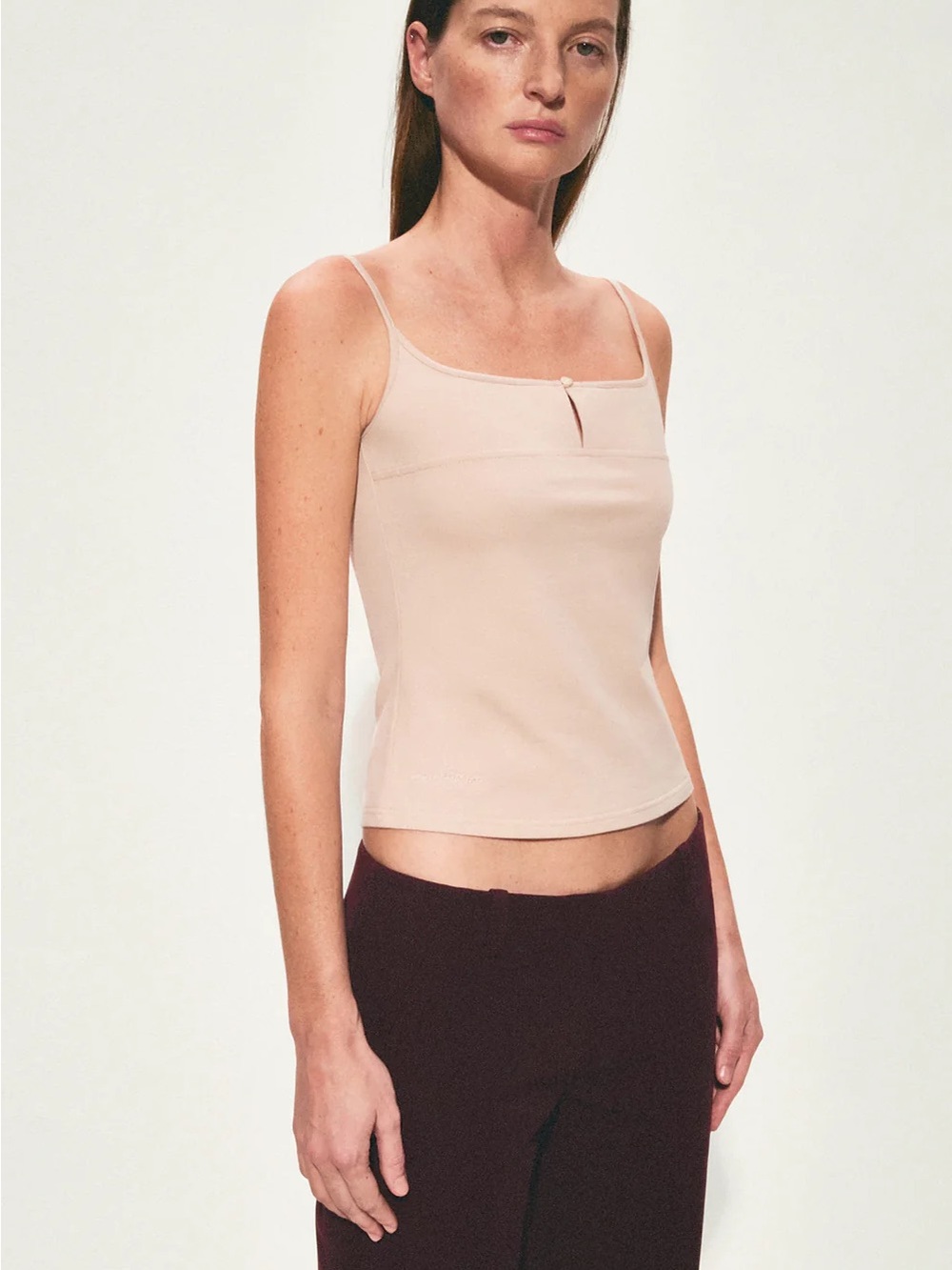 demodemode nwt beige tan mira top medium